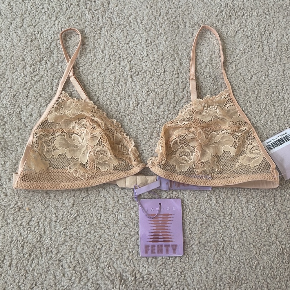 Savage x Fenty Floral Lace Bralette - XL